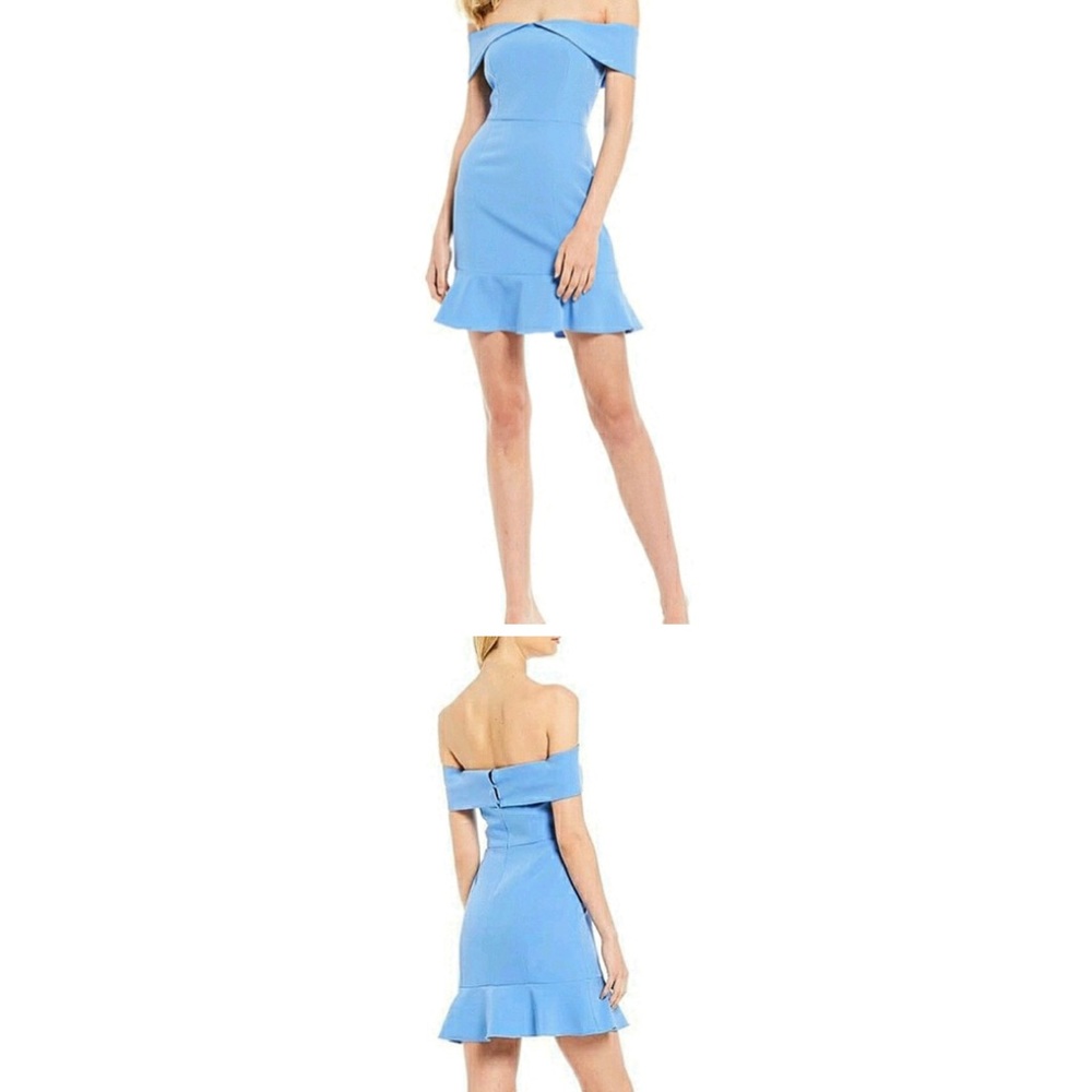 NEW Gianni Bini Off the Shoulder Ruffle Hem Dress